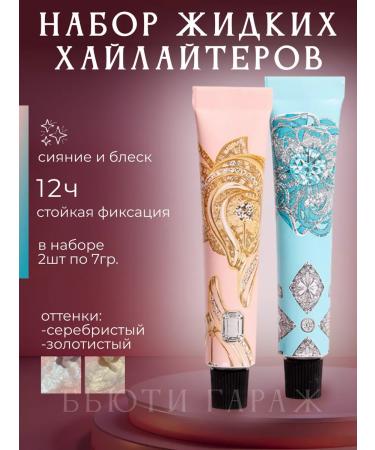 Beauty Garage Liquid highlighter 2 pcs set