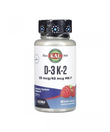 KAL D-3 1000 ME K-2 45 g Activmelt 60 Tab raspberries