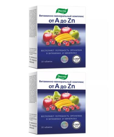 Evalar Vitamin-mineral complex from A to zinc 30pcs 2UP