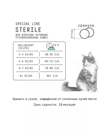 AJO Sterile dry food for sterilized cats 10kg - Buy Online on GoSupps.com