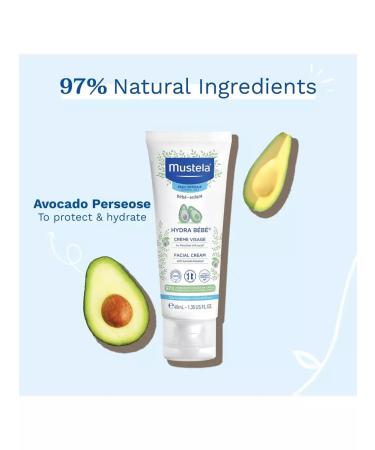 Mustela Mustel Hydra-Bybe Moisturizer Facial Cream 40ml - Buy Online on GoSupps.com