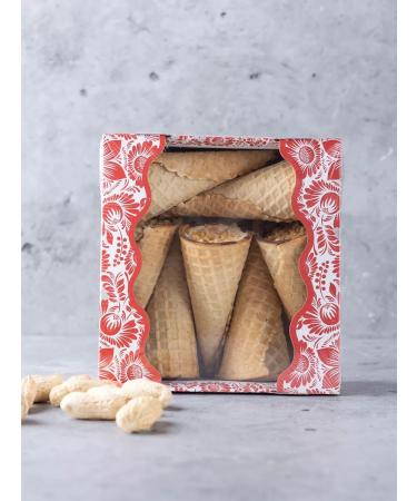 SWEETS OF THE VOLGA REGION Cookies Waffle horn with souffli and arachis 2pc x 350g - Buy Online on GoSupps.com