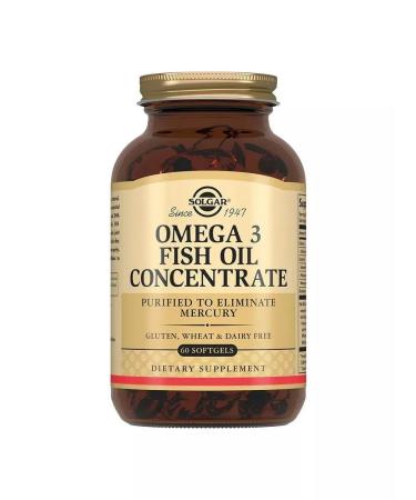 Solgar concentrate of fish oil omega 3 60 caps (1425 mg)