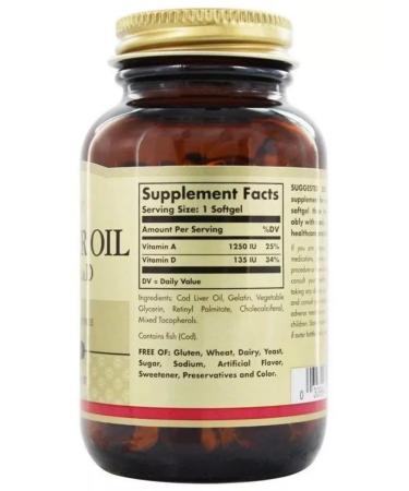 Solgar Fat from the liver of the omega 3 100 cap (675 mg) - Buy Online on GoSupps.com