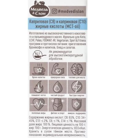 Bear&Elephant MCT OIL oil Sasha 25 pcs 10 ml - Buy Online on GoSupps.com