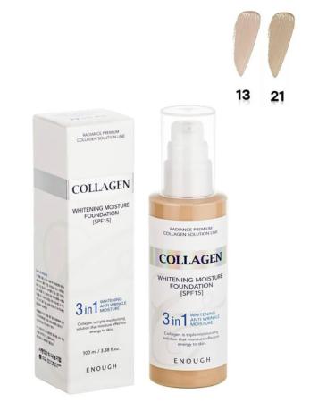 IBRA-SHOP Tonal cream moisturizing matte Collagen 3 in 1 - Buy Online on GoSupps.com