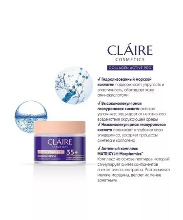 Claire Cosmetics Face cream of day and night 35+ Collagen Active Pro p - Buy Online on GoSupps.com