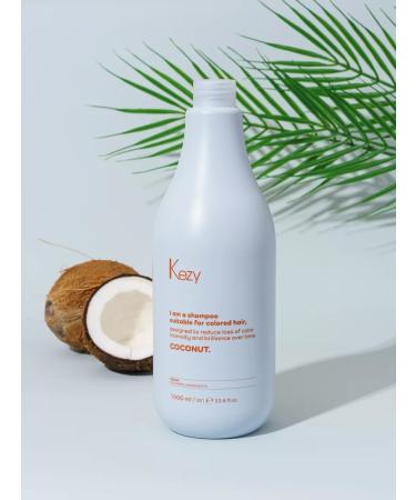 Kezy Shampoo with coconut extract for dyed hair i am 1000ml - Buy Online on GoSupps.com