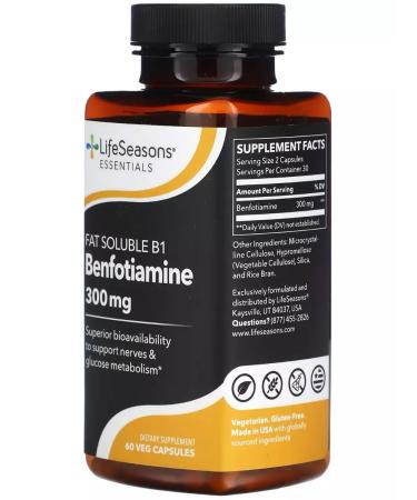 California Gold Nutrition Benfotiamine 300 mg - Buy Online on GoSupps.com