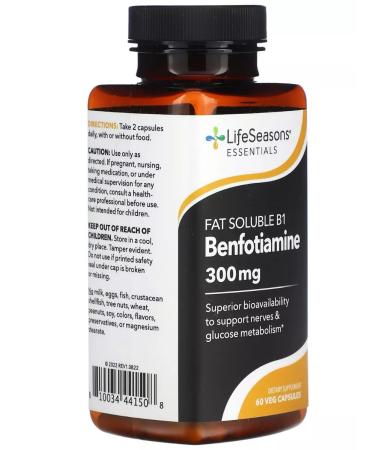 California Gold Nutrition Benfotiamine 300 mg - Buy Online on GoSupps.com