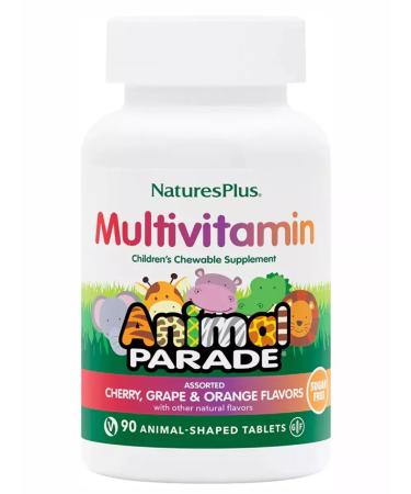 Nature's Plus Vitamin complex for children Animal Parade 90 tablets - Buy Online on GoSupps.com