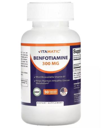 Nature's Truth Benfotiamine 300 Mg for glucose metabolism