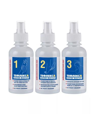Teflex A set of means for cleansing the skin of nails cuticle from corns