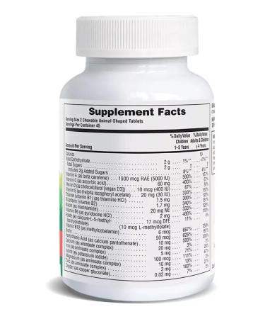 Nature's Plus Vitamins for children Animan Parade with the taste of cherries 90 pcs - Buy Online on GoSupps.com