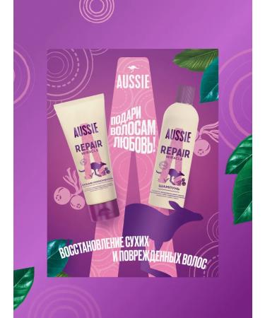 Aussie Shampoo and hair balm recovery 300+200ml - Buy Online on GoSupps.com