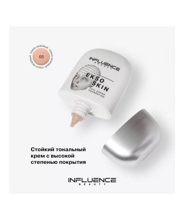 Influence Beauty Tonal face cream matte dense ekso skin tone 05 - Buy Online on GoSupps.com