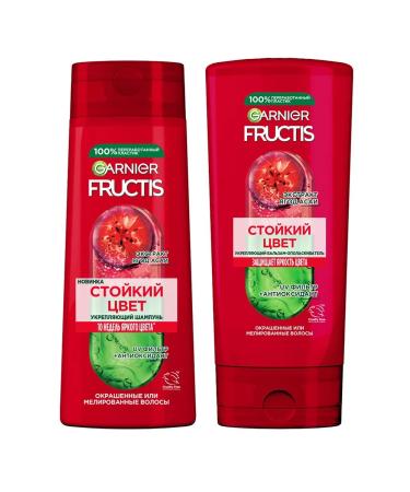 Fructis Set of shampoo 250ml and balm 200ml Coji persistent color