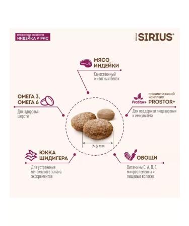 SIRIUS Dog feed of small breeds 2 kg - Buy Online on GoSupps.com
