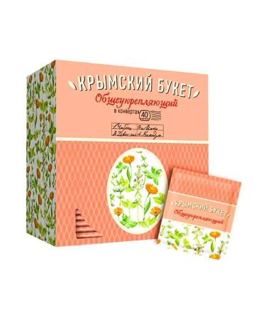 CRIMEAN BOUQUET Tea -strengthening 2 packages of 40 envelopes - Buy Online on GoSupps.com