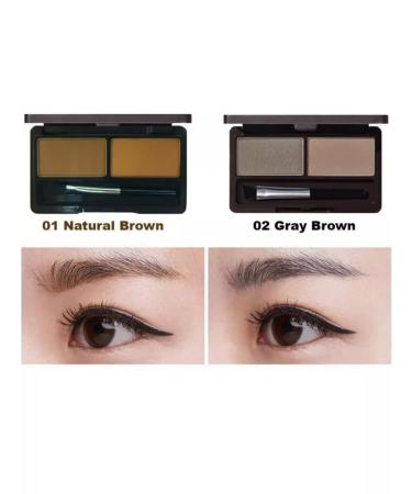 THE SAEM Eyebrow shadows Eco Soul Eyebrow Kit 02 Gray Brown - Buy Online on GoSupps.com