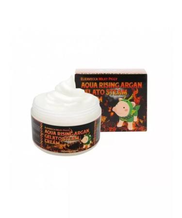 Elizavecca Aqua Ringing Argan Gelato Steam Cream Steam Cream for Face - Buy Online on GoSupps.com