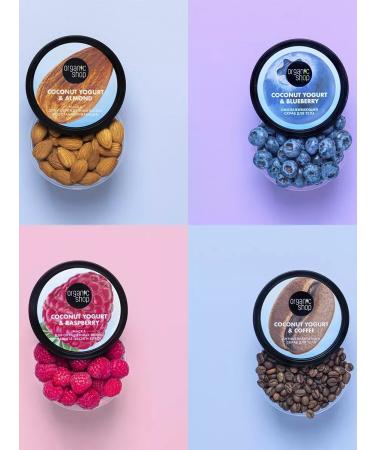 Organic shop Body scrub rejuvenating moisturizing blueberries 2x250 ml - Buy Online on GoSupps.com