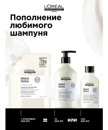 L'Oreal Professionnel Metal Detox shampoo for dyed hair shift block 500ml - Buy Online on GoSupps.com