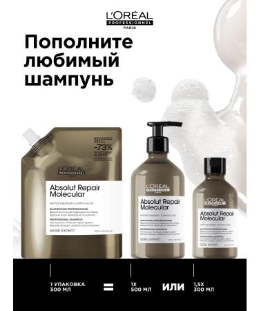 L'Oreal Professionnel AR Molecular shampoo for recovery shift block 500ml - Buy Online on GoSupps.com