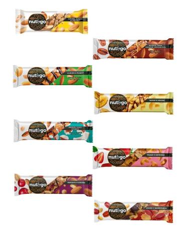 nut&go Walnut bars 16 pcs