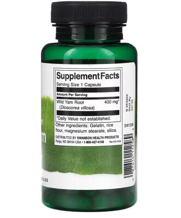 Swanson antioxidants phytoestroogen Wild Yams Wild Yam Iherb - Buy Online on GoSupps.com