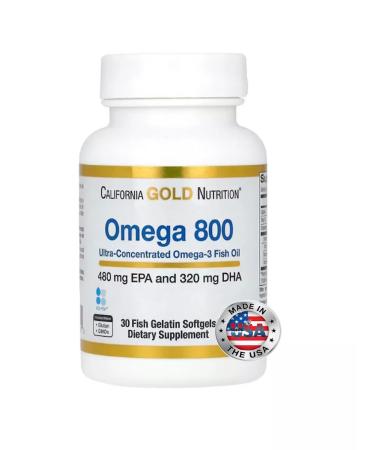 California Gold Nutrition omega 800 ultra-concent fish oil with omega-3