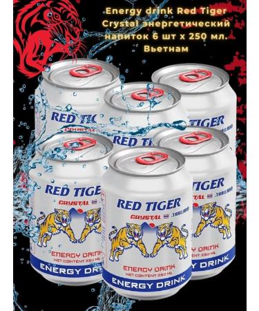 Red Bull Energy drink Red Tiger 250ML X 6pcs - Buy Online on GoSupps.com