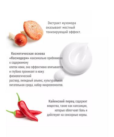 Fly agaric against Cream Warming ointment from pain in joints 2 pcs - Buy Online on GoSupps.com