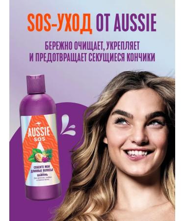 Aussie SOS shampoo for damaged long hair 290 ml - Buy Online on GoSupps.com