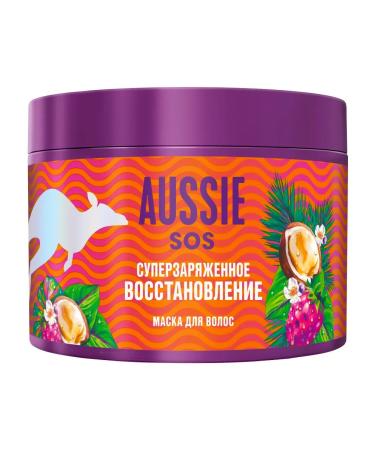Aussie SOS Mask Super -Western Hair Restoration 450ml - Buy Online on GoSupps.com