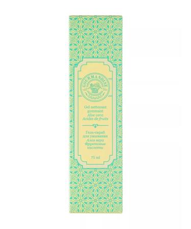 Gourmandise Gel-scrub for washing aloe vera fruit acids 75 ml - Buy Online on GoSupps.com
