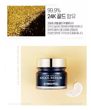 MEDIPEEL+ Premium-Crem with Musin Snail 24k Gold Snail Cream - Buy Online on GoSupps.com
