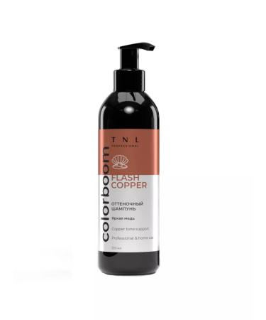 TNL PROFESSIONAL Tinted shampoo with a dispenser (bright copper)