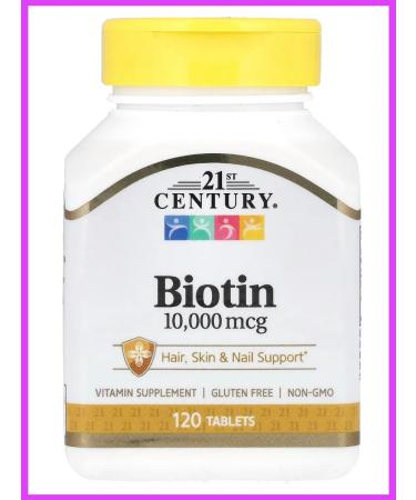 21st Century BIOTIN 10 000 mcg 120 tablets