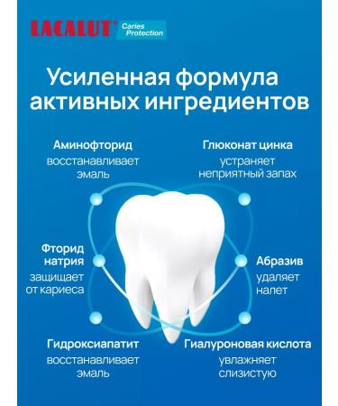 LACALUT Toothpaste with fluorine for protection against caries 75 ml 1 pcs - Buy Online on GoSupps.com