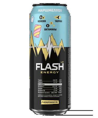 Flash Up Energy Marshmallow Energetik 24 banks x 0.45 liters - Buy Online on GoSupps.com