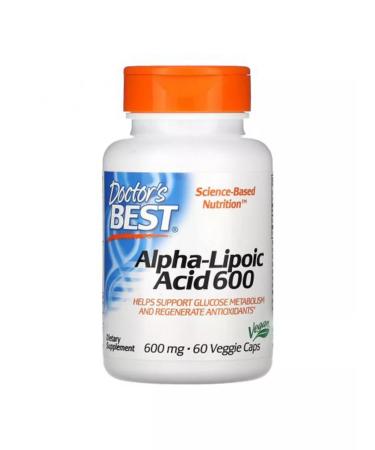 Doctor's Best Alpha-lipoic acid 600 mg 60 capsules - Buy Online on GoSupps.com