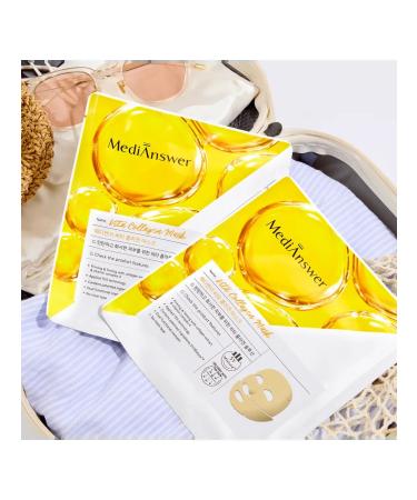 MediAnswer Hydrogel mask with a collagen for a face set 5 pcs - Buy Online on GoSupps.com