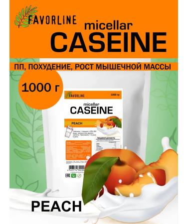 FAVORLINE Micellar casein 1000 gr Persik