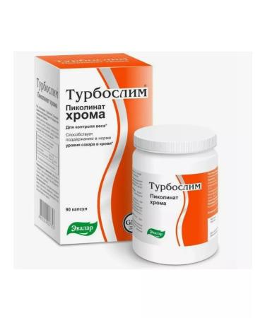 Evalar Turboshilim picoline chromium caps 90 pcs - Buy Online on GoSupps.com