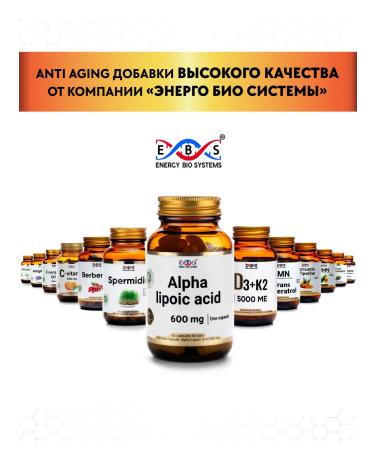 Energy Bio Systems Alpha lipoic acid 600 mg 60 capsules - Buy Online on GoSupps.com