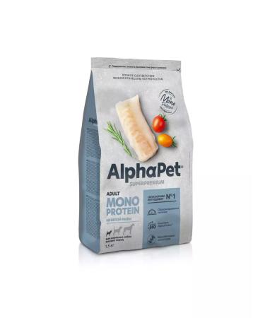 AlphaPet White fish for dogs of small breeds 1.5 kg - Buy Online on GoSupps.com