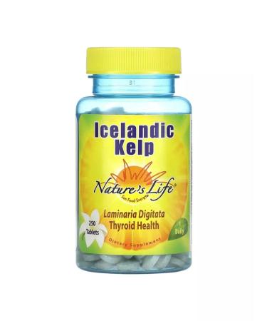 Nature's life Icelandic Kelp (Icelandic brown algae) 250 tablets - Buy Online on GoSupps.com