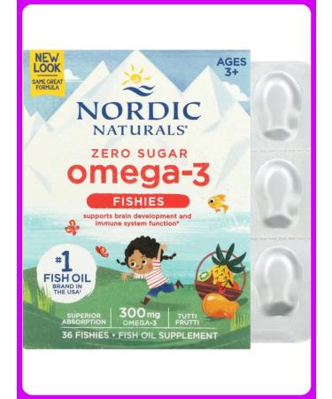 Nordic Naturals Omega-3 for children 300 mg 36 fish