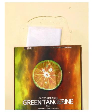 Tenzero Fabric mask with green mandarin extract 25 ml - Buy Online on GoSupps.com